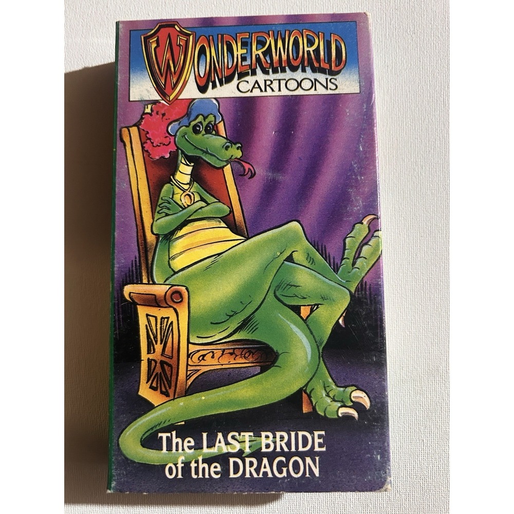 Wonderworld Cartoons 1990 VHS Tape The Last Bride Of The Dragon